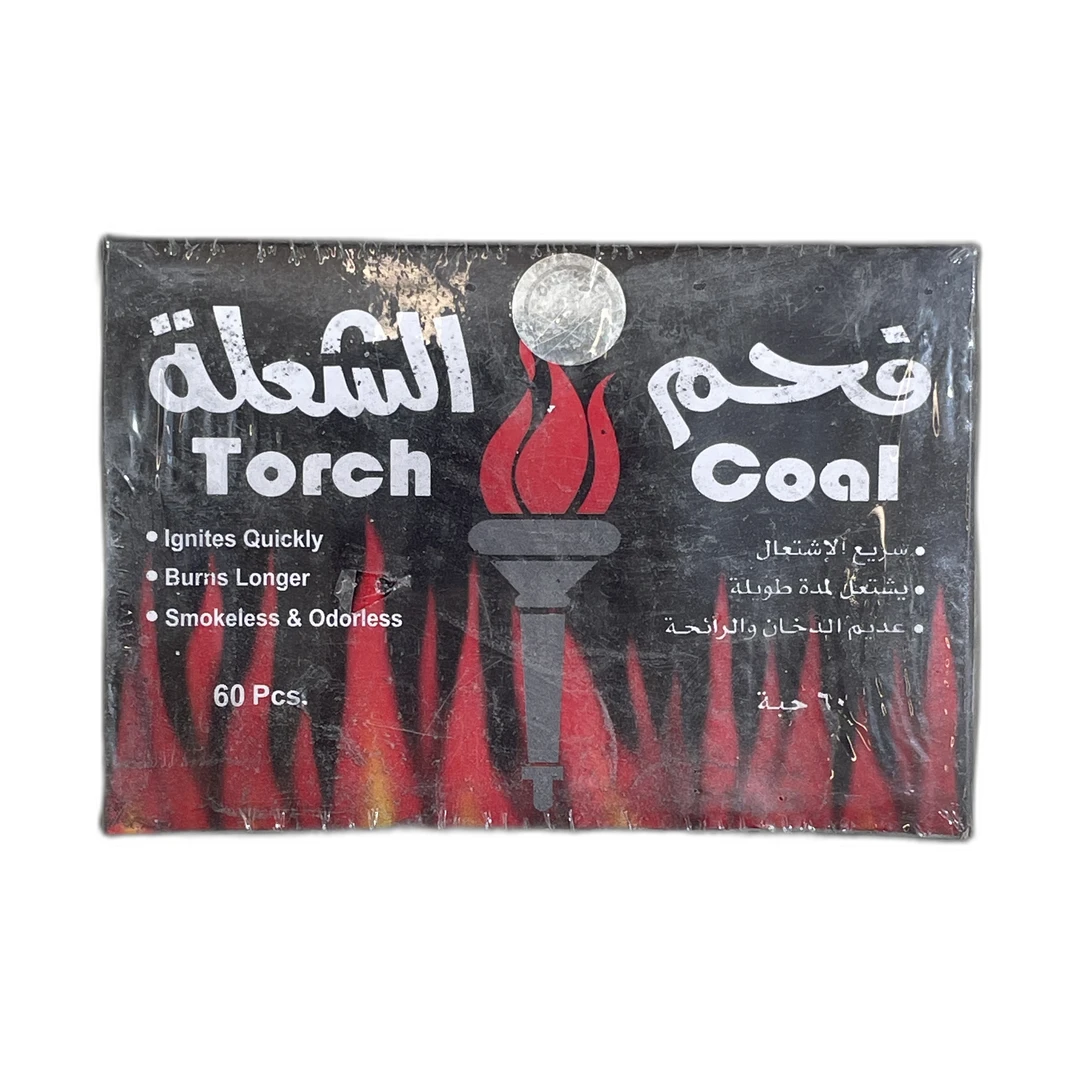 فحم مشاعل 60 قطعة علبة
