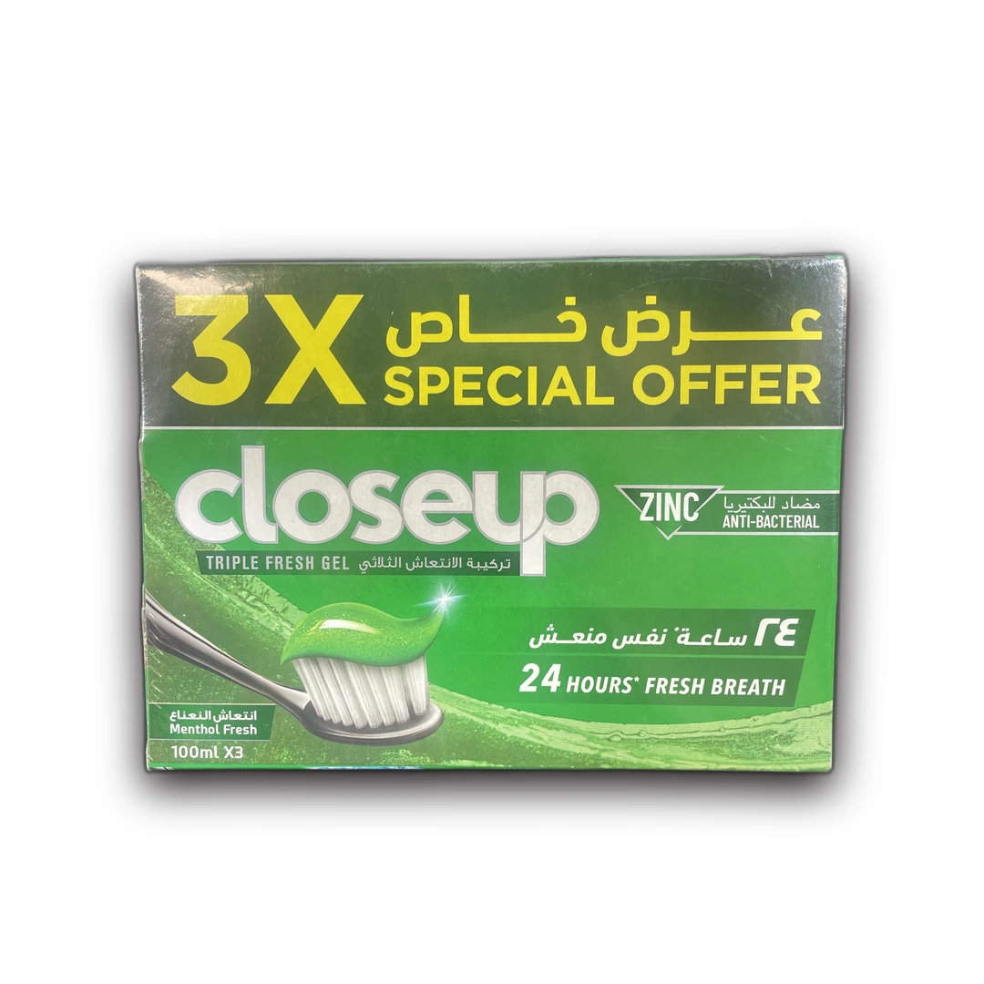 معجون أسنان كلوز أب 100 مل3 SO نعناع منعش (شدة 3)