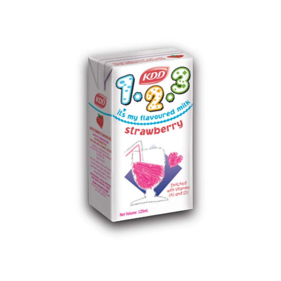 حليب بنكهة KDD 125 مل فراولة