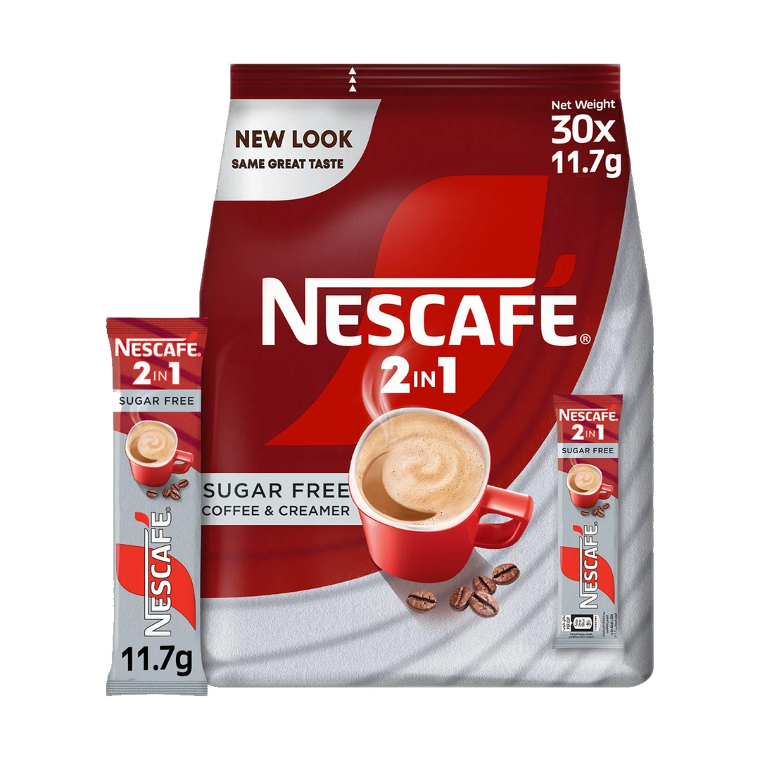 نستله نسكافيه 2in1 خالي من السكر 30×11.7جم كيس (شدة 11)